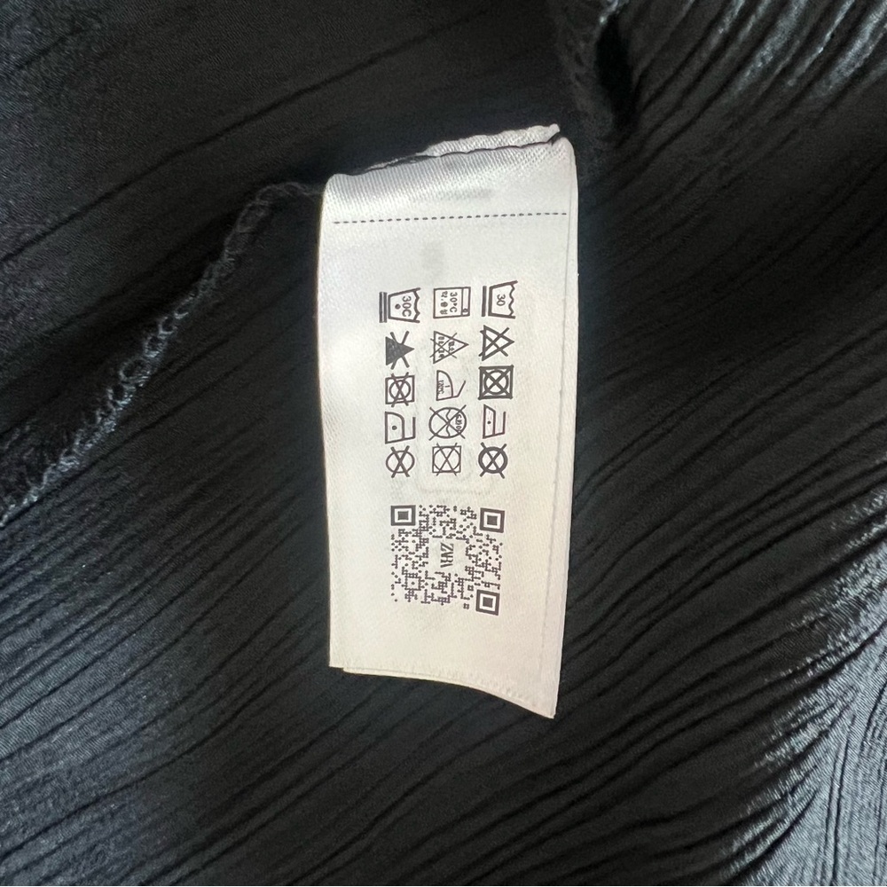 NWT Zara Black Textured Wrinkle look Blazer - Picture 8 of 8